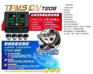 車酷中心  GLORIFY TPMS T205 胎壓偵測器-胎外式 2500