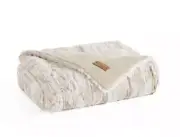 KOOLABURRA SERAH~UGG~50X70 FAUX FUR THROW~BIRCH COLOR~NEW