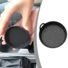 2x Black Car Cup Holder Mat Anti Slip Insert Coasters Car Interior Accessories