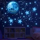 Glow in The Dark Stars for Ceiling,Glow in The Dark Stars and Moon Wall Decals