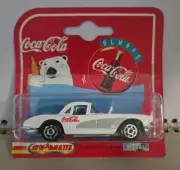 1997 Majorette 1958 Corvette Die Cast Metal Coca Cola - White Variation