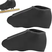 Ice Skate Boot Covers, 1 Pair Skates Boot Protector Zippered Neoprene Cover, (11.14x4.96 inches) Kids Youth Adults Warm Practice Wear Shoes Sleeves for Boyfriend