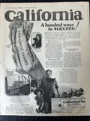 Rare Vintage 1924 California Industrial Print Ad