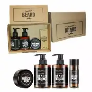 H-Zone Beard and Moustache kit, Beard Shampoo, Wax, Oil and Balm-Italy