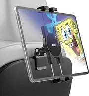 Tesla Headrest Tablet Holder Mount - Tesla Model 3 Model Y iPad Holder for Car Back Seat, Road Trip Essentials for Kids, for iPad Pro 12.9, Air, Mini, Galaxy, Phone, Switch, Fire HD, 4.7-13" Devices
