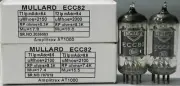 ECC82 Mullard "O" Getter Made in Gt.Britain Amplitrex Tested Qty 1 Match Pair