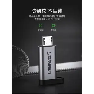 [拆封新品] 綠聯 Micro USB 轉 USB-C/Type-C 轉接頭 快充線轉接 安卓轉接頭