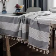 Tablecloth Tablecloth Tassel Rectangle Table Cloth Cover Dining Kitchen Decor