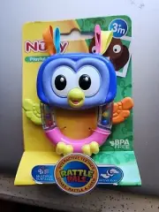 Nuby Rattle Pals Interactive Teether -Shake Rattle & Teethe -3+ Months -BPA Free