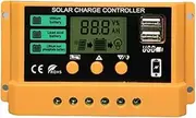 Solar Charge Controller - Portable Solar Panel Controller 12v | Panel Battery | 0a Pwm Charge S | Timer Setting Battery Intelligent Regulator 12v 24v Pane