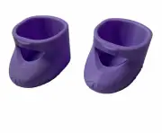 3D PLA Purple Tear Drop Style Shoes to fit 14" Cabbage Patch & My Child Dolls