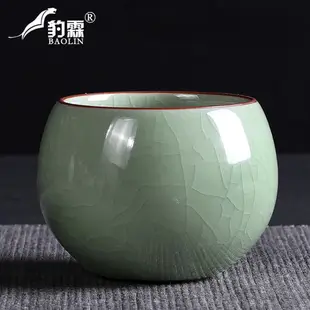 汝窯茶杯茶道主人杯龍蛋杯子茶杯陶瓷女主人茶杯單個高端禮盒包裝