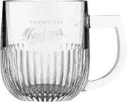Budvar Budweiser Tankard Beer Glass Official Merchandise Nucleated 1 Glass Perfect for Your Home Bar or Mancave