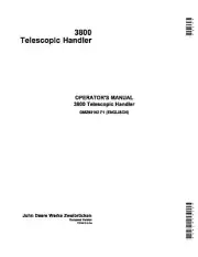 Paper John Deere 3800 Telescopic Handler Operators Owners Operation Manual