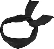 [VANZACK] Adjustable Headbands for Men Women Quick Dry Sweatbands for Karate Yoga Sports Breathable with High Absorption Capacity for Running Cycling Red