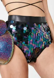 [Club Exx] Nocturnal Groove Sequin Shorts