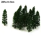 Model Trees Artificial Tree 20pcs 9cm Height Diorama Scenery Landscape Layout