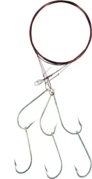 Calcutta C7BB3-2 Ballyhoo Rig Wire 7/0 2Hk 3 Per Pack
