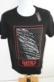 Buffalo David Bitton Shirt Top NEW Men's Size S Small T-Shirt Black
