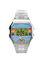 Men's Timex T80 X Peanuts Dream In Colour Bracelet Watch TW2V61300