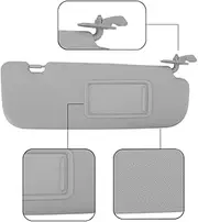 Pizgear Sunvisor Assy Passenger Side Sun Visor with Makeup Mirror Gray Replacement, for Hyundai,for Elantra, 2011‑2015 Car Sun Visor