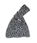 Japanese Style Small Tote Handbag for Kimono Yukata Bag Arabesque pattern