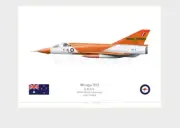 Warhead Illustrated Mirage IIIO ARDU RAAF A3-2 Fanta Can Scheme Aircraft Print