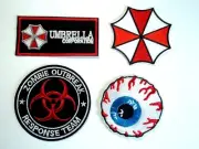 Umbrella Corp Zombie Patches Embroidered Cloth Badge Applique Iron Sew On