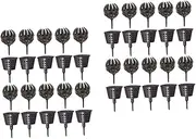 Yardwe 40pcs Bonsai Fertilization Boxes Lid Reusable Fertilizer Containers for Potted Plants Balcony Gardens and Outdoor Use Prevents Over-Fertilization