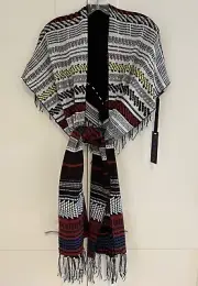 NEW HALE BOB Multi-colored Scarf/Wrap Beautiful and Unique Design - One Size