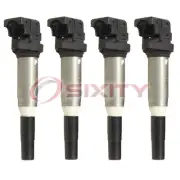 4 pc Hitachi Ignition Coils for 2012-2016 BMW 528i 2.0L L4 Spark Plug Wire pg (for: BMW)