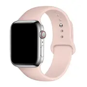 42mm/41mm/40mm/38mm Pink Sand Silicone Sport Band for Apple Watch, includes S/M and M/L bands - Compatible with Apple Watch Series 10/9/8/7/6/SE/5/4/3/2/1 [WTAGEN0134]