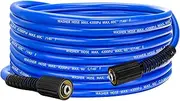 Pressure Power Washer Hose 30 FT x 1/4", Super Flexible Kink Resistant Car Washer Replacement with M22 Fittings for Ryobi Troy Bilt Flexzilla Greenworks Craftsman & More, 4200PSI