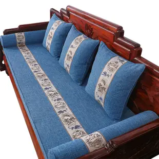 質感新中式高密度海綿墊加厚加硬沙發坐墊飄窗墊 (7.9折)
