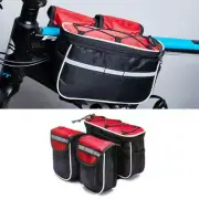 Bicycle Phone Bags Mountain Road Bike Front Head Handlebar Bag (Red)