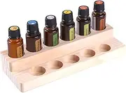 2 Tiers 11 Slots Oil Display Rack, Wooden Exquisite Stands Shelf Nail Polish Storage Organiser Aromatherapy Bottles Presentation Shelf