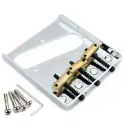Wilkinson M Series Vintage Telecaster Guitar Bridge w/ Brass Saddles Tele