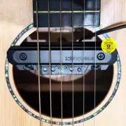 DOUBLE X0 Acoustic Guitar Pickups Soundhole Preamp 2-Bands Mic Active Chargeable