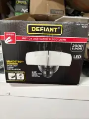 Defiant MaxDetect 240 Black Motion Sensor Wired 2-Head LED Security Flood Light