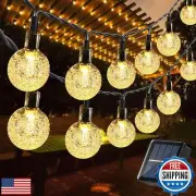 Toodour Solar String Lights Outdoor, 36ft 60 LED Globe String Lights, Waterpr