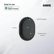 Laser Smart Tag - Track Keys, Bags & More with Apple Find My