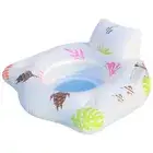 Inflatable Pool Floats LED Color Changing Light-up Inflatable Pool Float Chair H