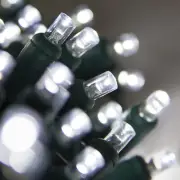 50 Cool White Christmas Mini Lights, 6" Spacing Green Wire Tree Party Patio XMas