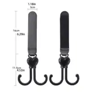 Hooks Pushchair Organiser Upgraded Double Headed Pram Hooks for Hanging