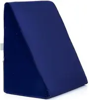 Wedge Pillow Memory Foam for Back Support, Acid Reflux, Snoring, GERD, Leg Elevation, Pregnancy (Navy Blue, 18L x 17.5W x 11H Inch)