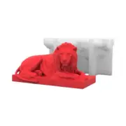 3D Lion Statue Silicone Mold,Aromatherapy Making Mold Cake Chocolate Mold