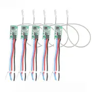 5pcs/10pcs 433.92Mhz Universal Wireless DC 3.6V-24V Remote Control Switch 1CH RF Relay Receiver LED Light Controller DIY