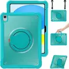 For iPad 5/6/7/8/9/10th Gen Mini 7 Air Pro Heavy Duty Case Stand Cover w/ Strap