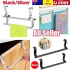 Over Door Tea Towel Holder Rack Bathroom Rail Cupboard Hanger Kitchen Bar Hook