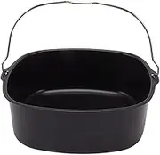 Cake Barrel, Non-Stick Air Fryer Pans with Handle Cake Tin, Square Air Fryer Baking Pan for Air Fryer Accessories(8in)